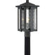 Everglade 1 Light 20.25 inch Earth Black Outdoor Post Lantern
