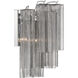 Addis Bath Wall Light in Tronchi Glass Smoke