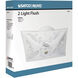 Brentwood 2 Light 12 inch White Flush Mount Ceiling Light