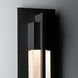 Axis 1 Light 19 inch Coastal Black Outdoor Sconce