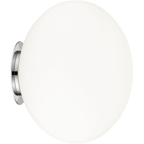 Mayu Wall Sconce Wall Light in Chrome and Opal Glass