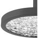 Courtney LED 12 inch Textured Black Convertible Pendant Ceiling Light