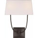 Chapman & Myers Venini 2 Light 13.5 inch Bronze Double Sconce Wall Light