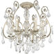 Regis 6 Light 20 inch Olde Silver Semi Flush Ceiling Light