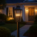 Dawson 29.75 inch Black with Burnished Bronze Outdoor Post Mount Lantern