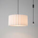Scallop 1 Light 16 inch Weathered Brass Pendant Swag Kit Ceiling Light