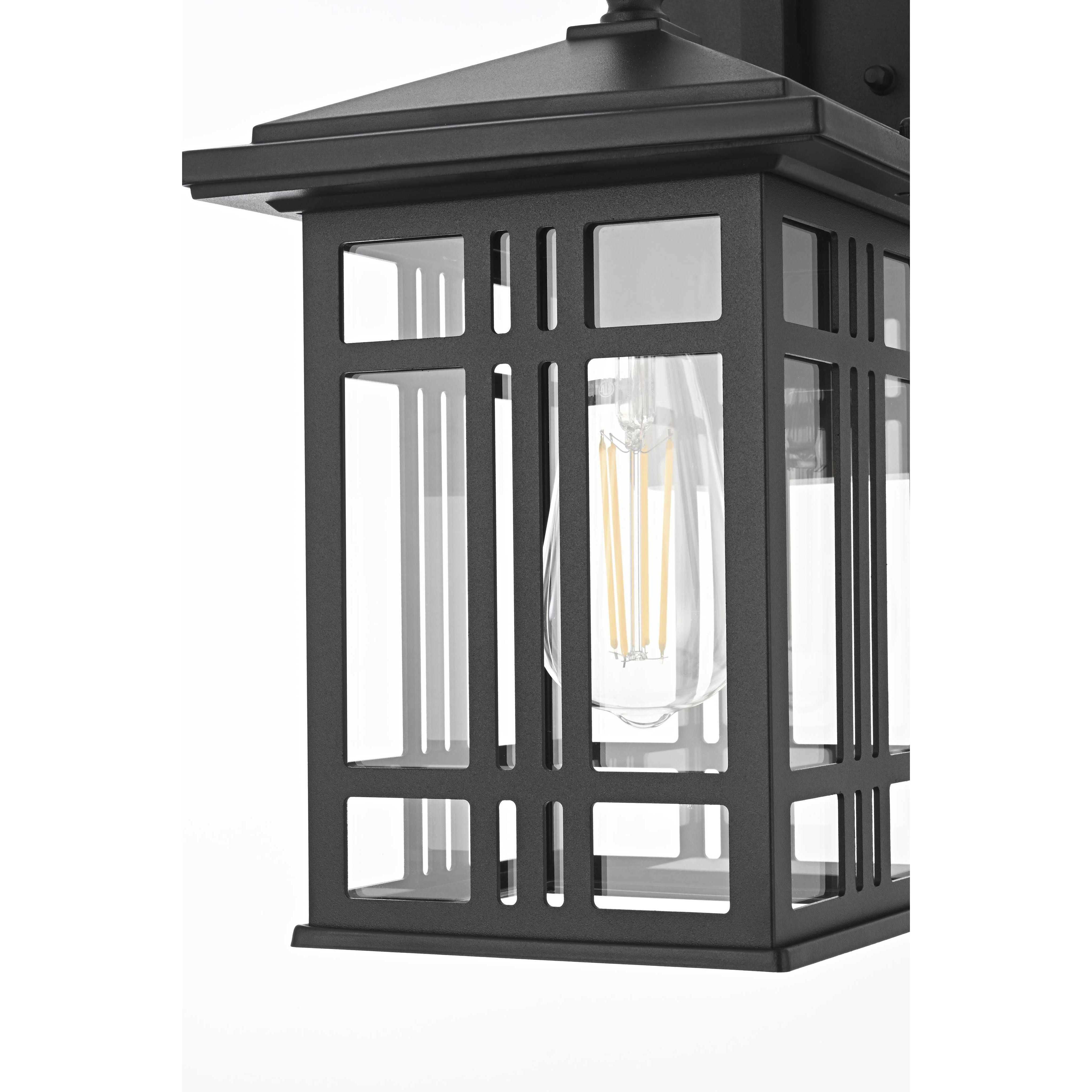 Harley 1 Light 15 inch Black Outdoor Wall Sconce