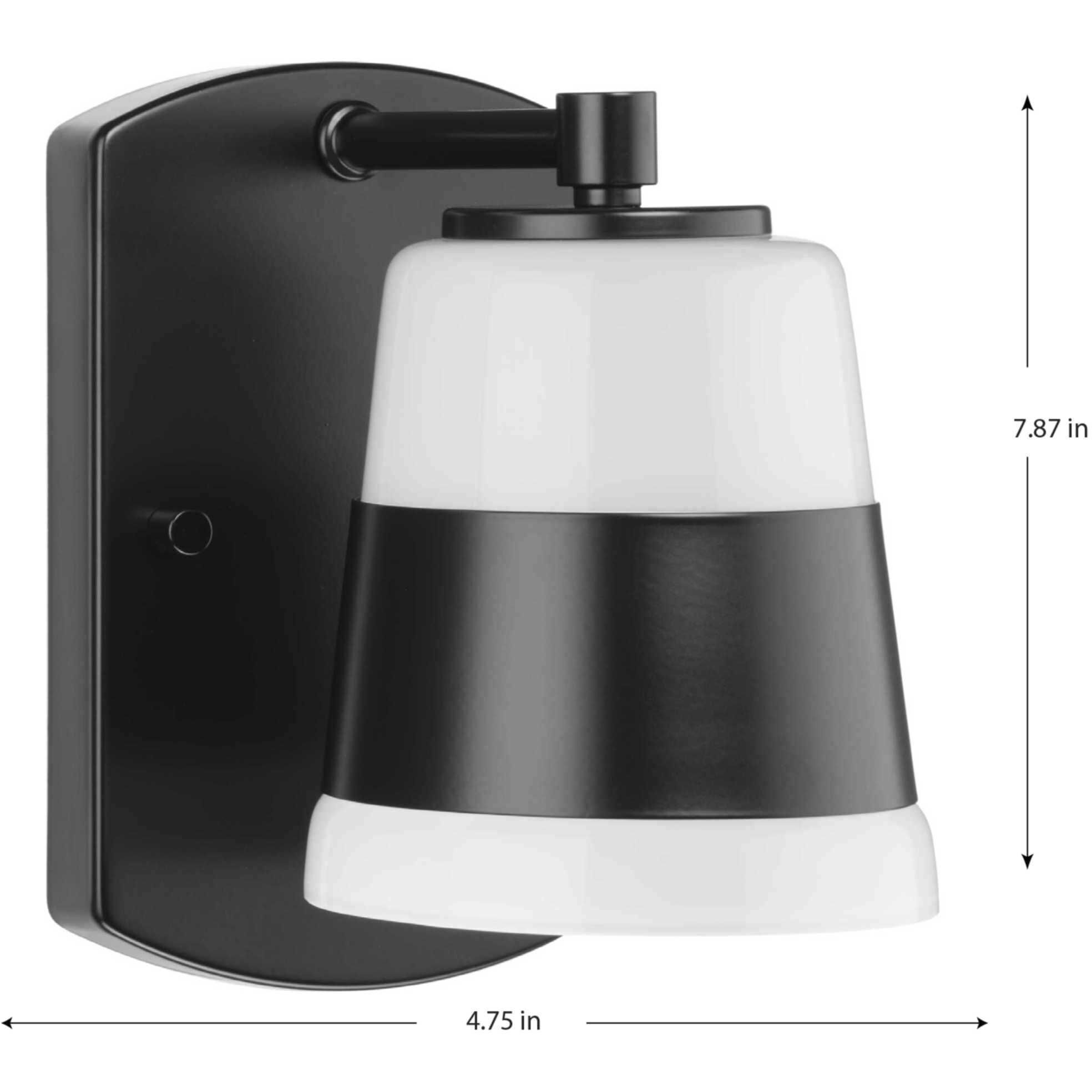Haven 1 Light 4.75 inch Matte Black Bath Light Wall Light