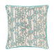 Biming 20 X 20 inch Aqua/Ivory/Camel Pillow Kit, Square