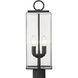 Sana 2 Light 20 inch Black Outdoor Post Mount Fixture