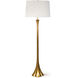 Lillian 64 inch 150.00 watt Gold Leaf Floor Lamp Portable Light