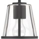 Fulton Bath Vanity Light Wall Light in Antique White, Clear