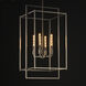 Gridline 4 Light 17 inch Satin Nickel Single Pendant Ceiling Light