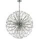 Starburst 19 Light 36 inch Polished Chrome with Clear Chandelier Ceiling Light
