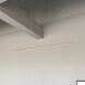 Vega Minor 47.38 inch Brushed Gold Linear Pendant Ceiling Light