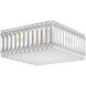 Signature Legacy Quantum 4 Light 12 inch Stainless Steel Flush Mount Ceiling Light