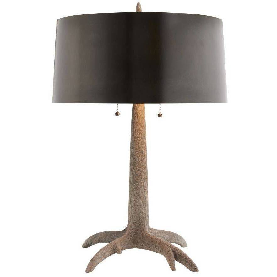 Haggard 26 inch 60.00 watt Graphite and Bronze Lamp Portable Light