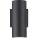 Cylinders LED 8.25 inch Black Outdoor Wall Mount Up/Down Cylinder, Progress LED