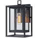 Stratford 1 Light 12 inch Matte Black Outdoor Wall Light