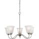 Conway 5 Light 26 inch Brushed Nickel Chandelier Ceiling Light