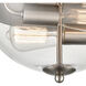 Astoria 2 Light 13.5 inch Brushed Nickel Flush Mount Ceiling Light