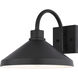 Highland Park 1 Light 9.5 inch Matte Black and White Outdoor Wall
