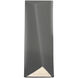 Ambiance LED 16.25 inch Gloss Grey Outdoor Wall Sconce in Incandescent, Gloss Gray