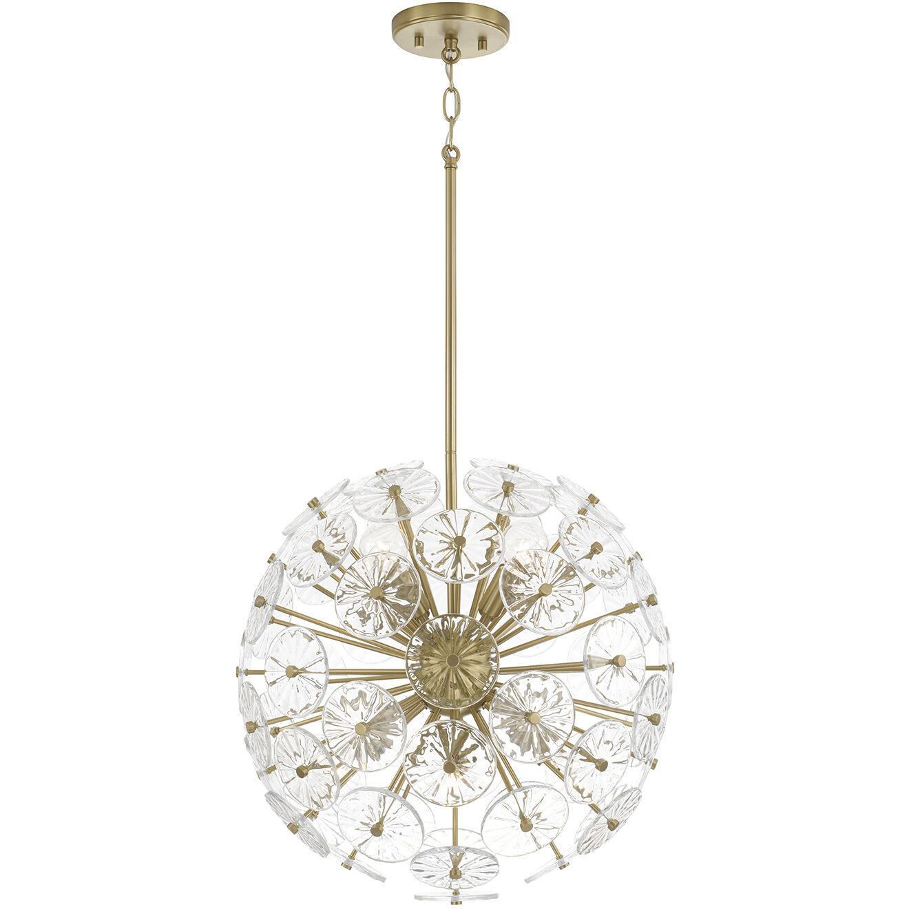Emelie 8 Light 18 inch Matte Brass Pendant Ceiling Light