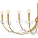 Aliso 8 Light 42 inch Distressed Brass Chandelier Ceiling Light