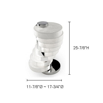 Dna 25.88 inch 24 watt Chrome Table Lamp Portable Light