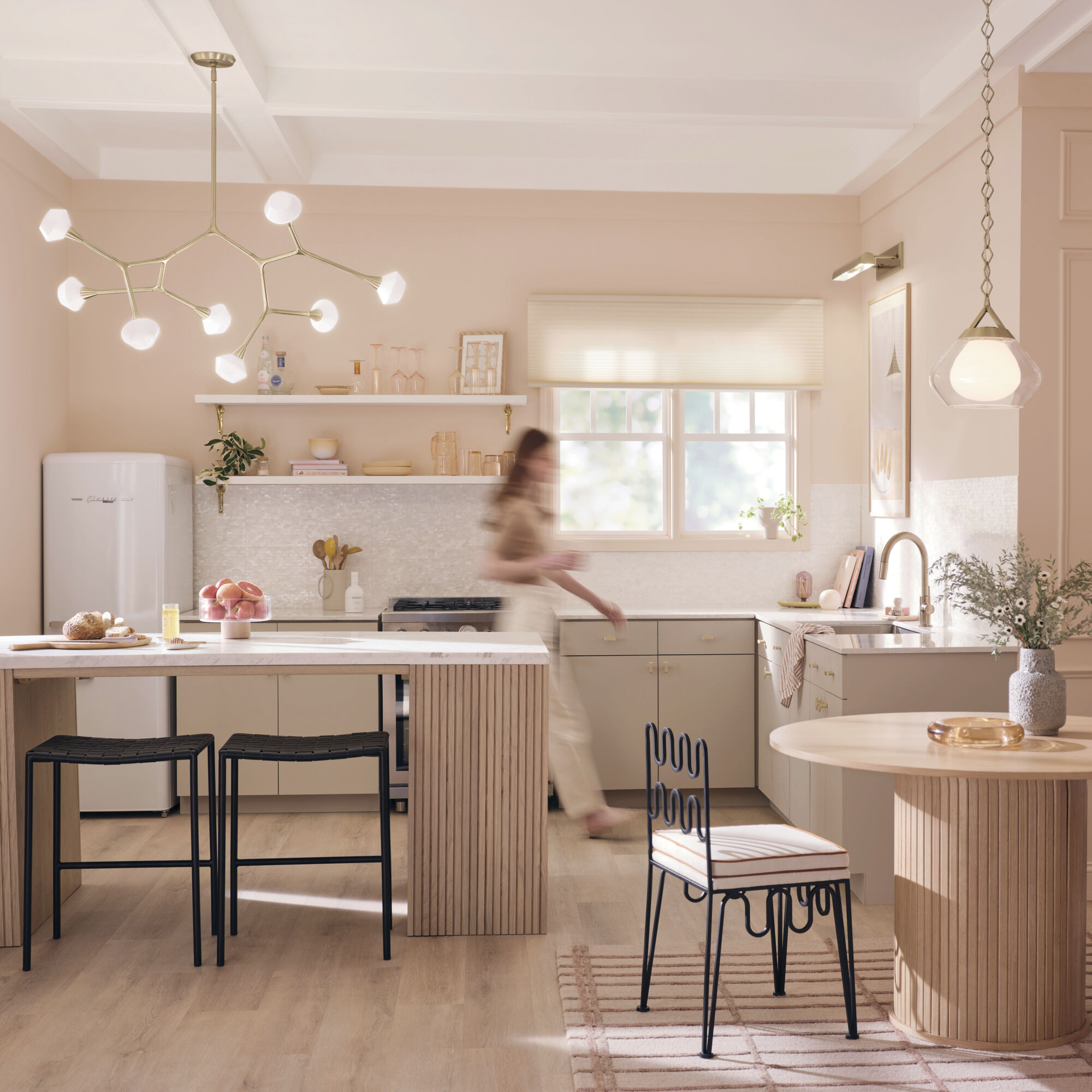 Cassius 8 Light 26.5 inch Champagne Bronze Chandelier Ceiling Light, Convertible