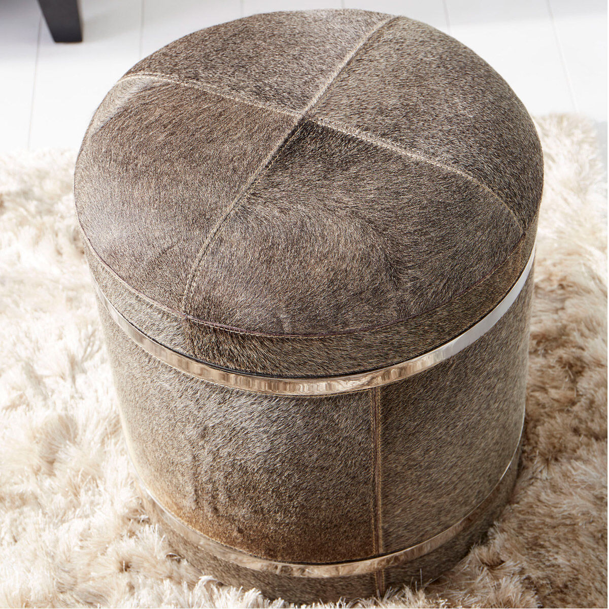 Casselton 18 inch Grey Stool