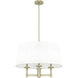 Briargrove Painted Modern Brass Chandelier Ceiling Light