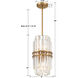 Hayes 4 Light 8 inch Aged Brass Chandelier Ceiling Light