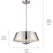Luella 3 Light 16 inch Polished Nickel Pendant Ceiling Light