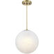 Pixie LED 12 inch Brushed Gold Pendant Ceiling Light