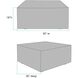 Universal 18 inch Apple Ottoman, 36in Square, The Avanti Collection