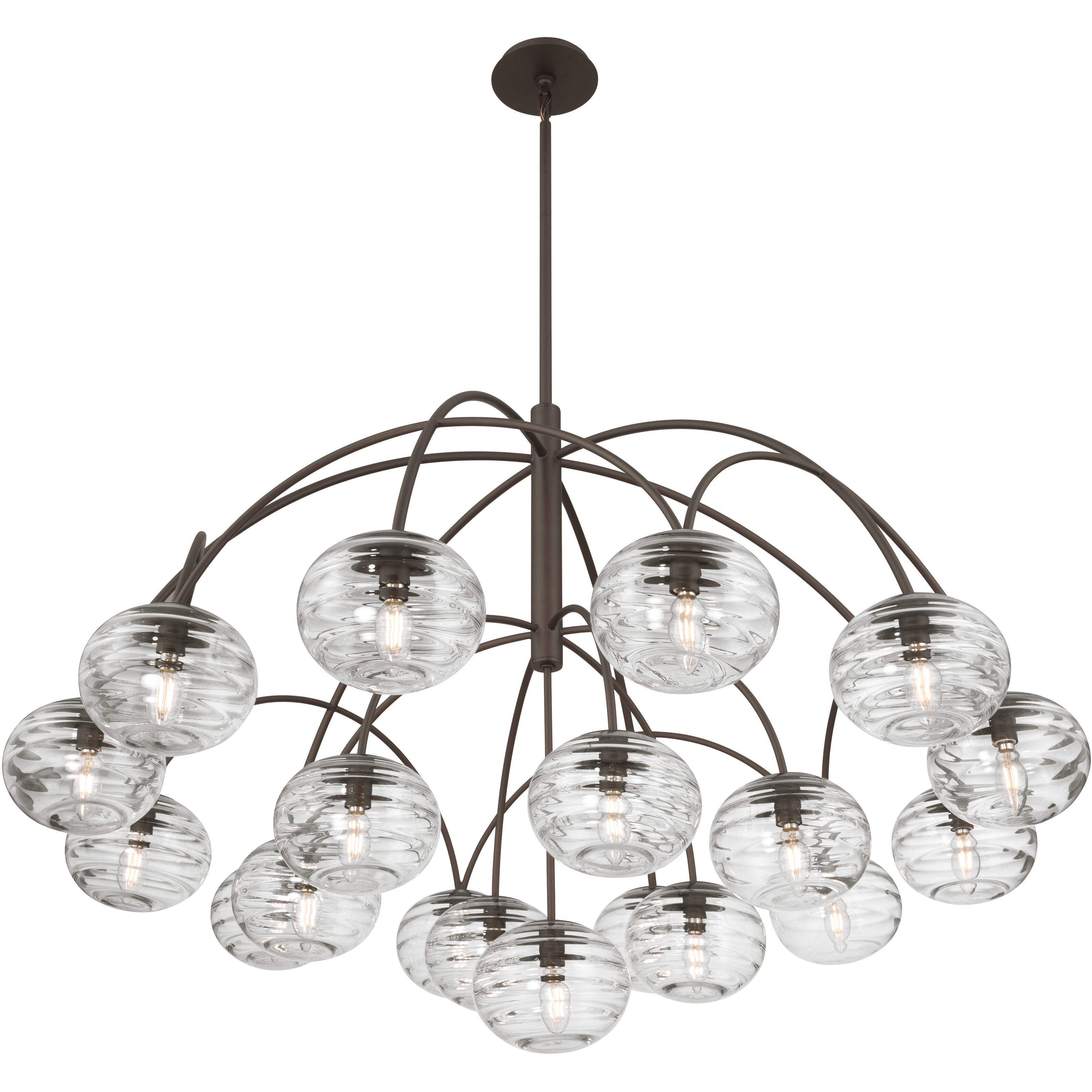 Lenora 19 Light 47.75 inch Dark Bronze Chandelier Ceiling Light