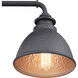 Englewood 1 Light 10 inch Textured Black Outdoor Wall Lantern, Small