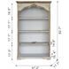 Anita White/Beige Bookshelf