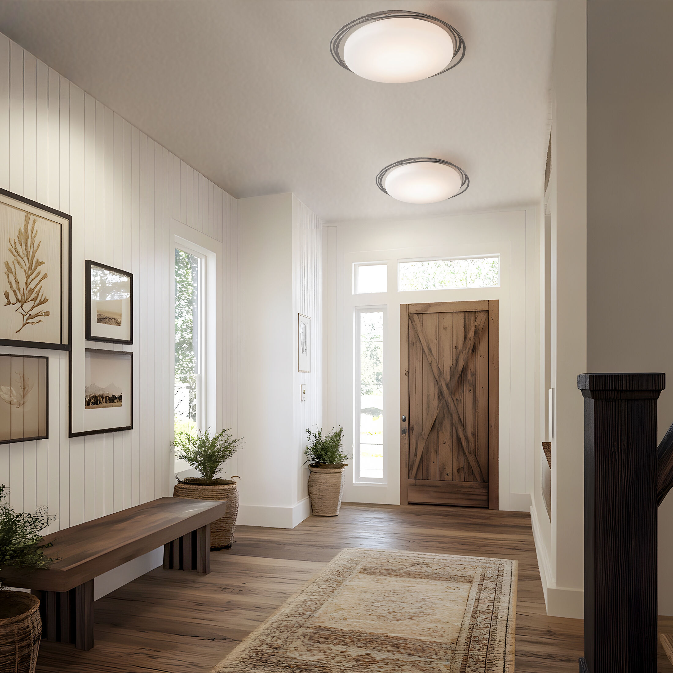 Nova LED 28.9 inch Oil Rubbed Bronze Flush Mount Ceiling Light