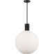 Drew & Jonathan Colewood 1 Light 20 inch Midnight Black Pendant Ceiling Light, Large