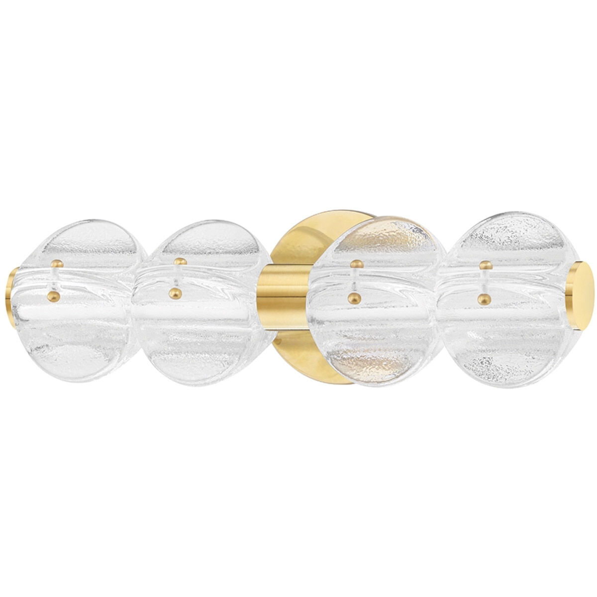 Lindley LED 6.25 inch Aged Brass Bath Bracket Wall Light