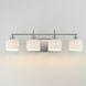 Bisque 4 Light 32 inch Polished Nickel Bath Vanity Wall Light