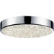 Dazzle LED 8 inch Polished Chrome Surface Mount Ceiling Light
