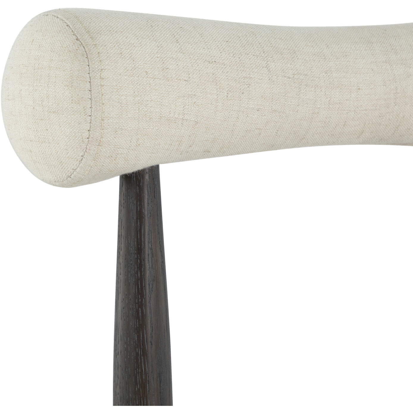 Vira Black / Cerused Forest Black / Linen / Matte Gold Brass Occasional Chair