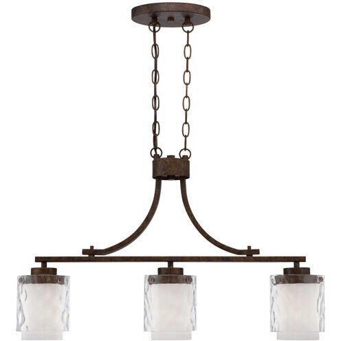 Kenswick 3 Light 30.25 inch Peruvian Bronze Island Light Ceiling Light