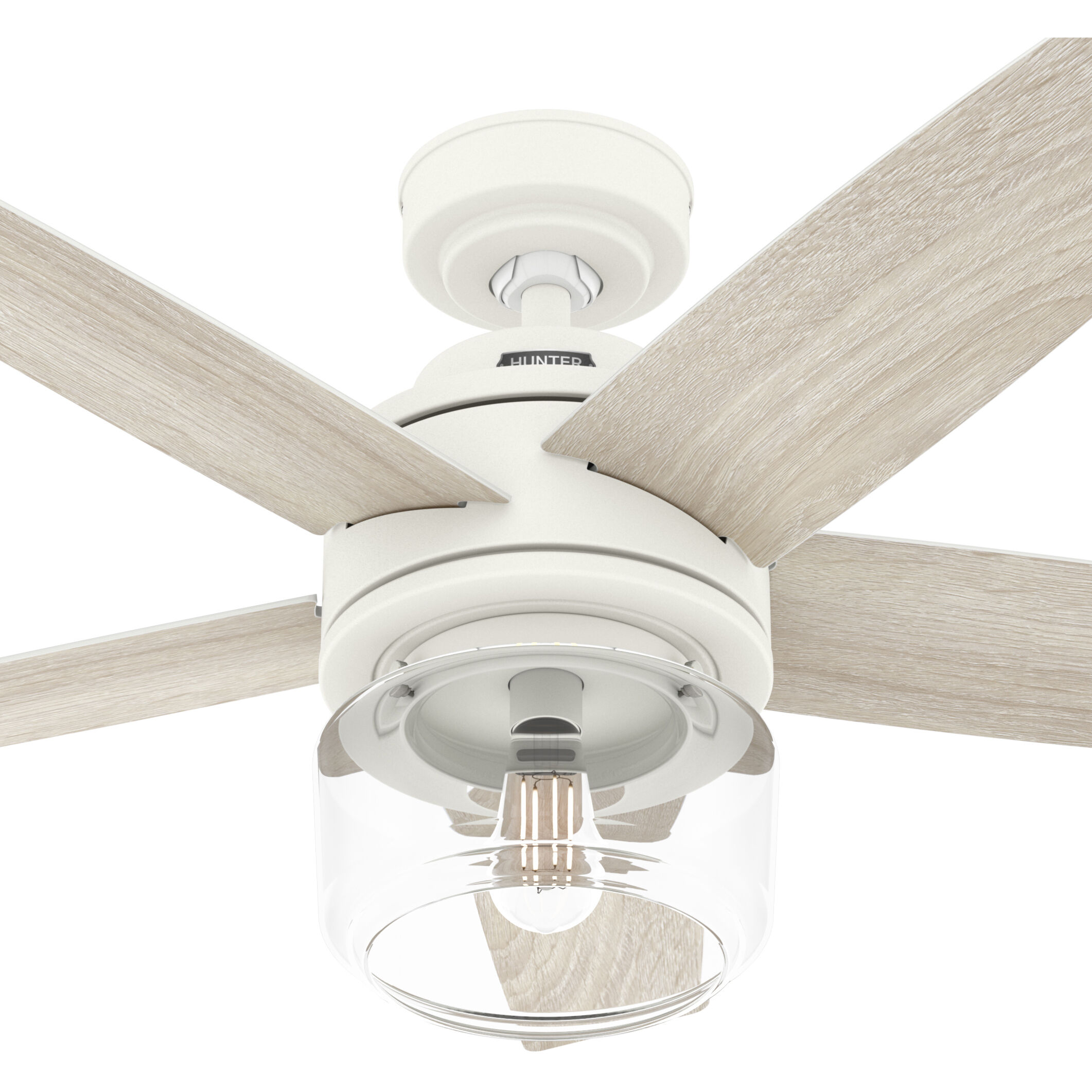 Margo 44 inch Textured White with Light Oak/Fresh White Blades Ceiling Fan