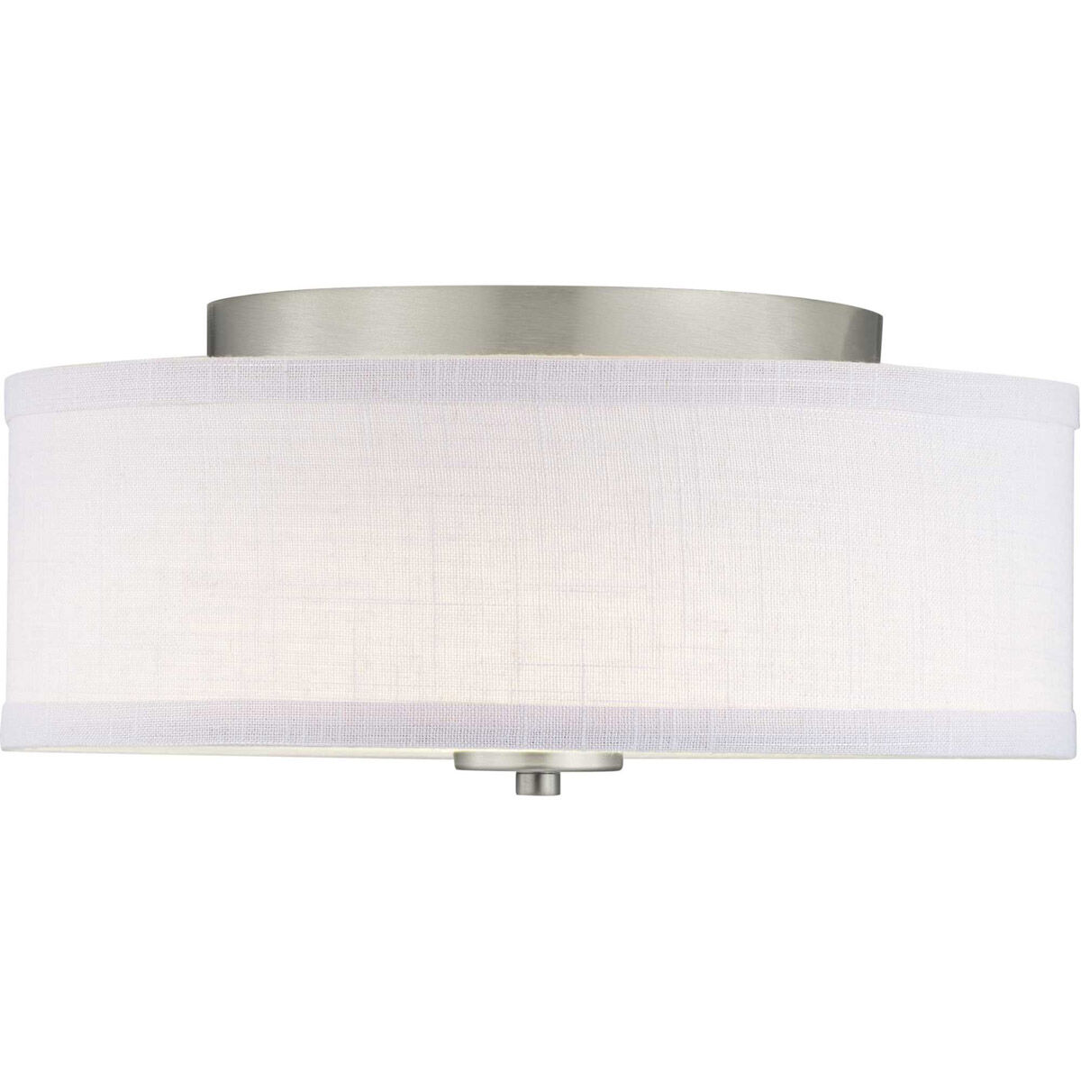 Gilchrist LED 13 inch Brushed Nickel Flush Mount Ceiling Light, Progress LED
