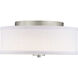 Gilchrist LED 13 inch Brushed Nickel Flush Mount Ceiling Light, Progress LED